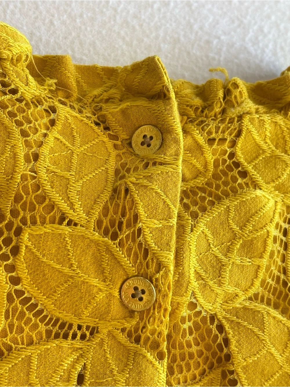 Oshkosh Toddler Girls Long Sleeve Dress 3T Yellow Floral Summer